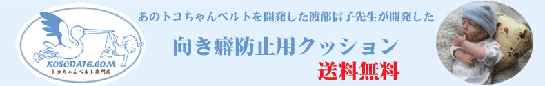 向き癖防止用クッション販売店「こそだてドットコム」